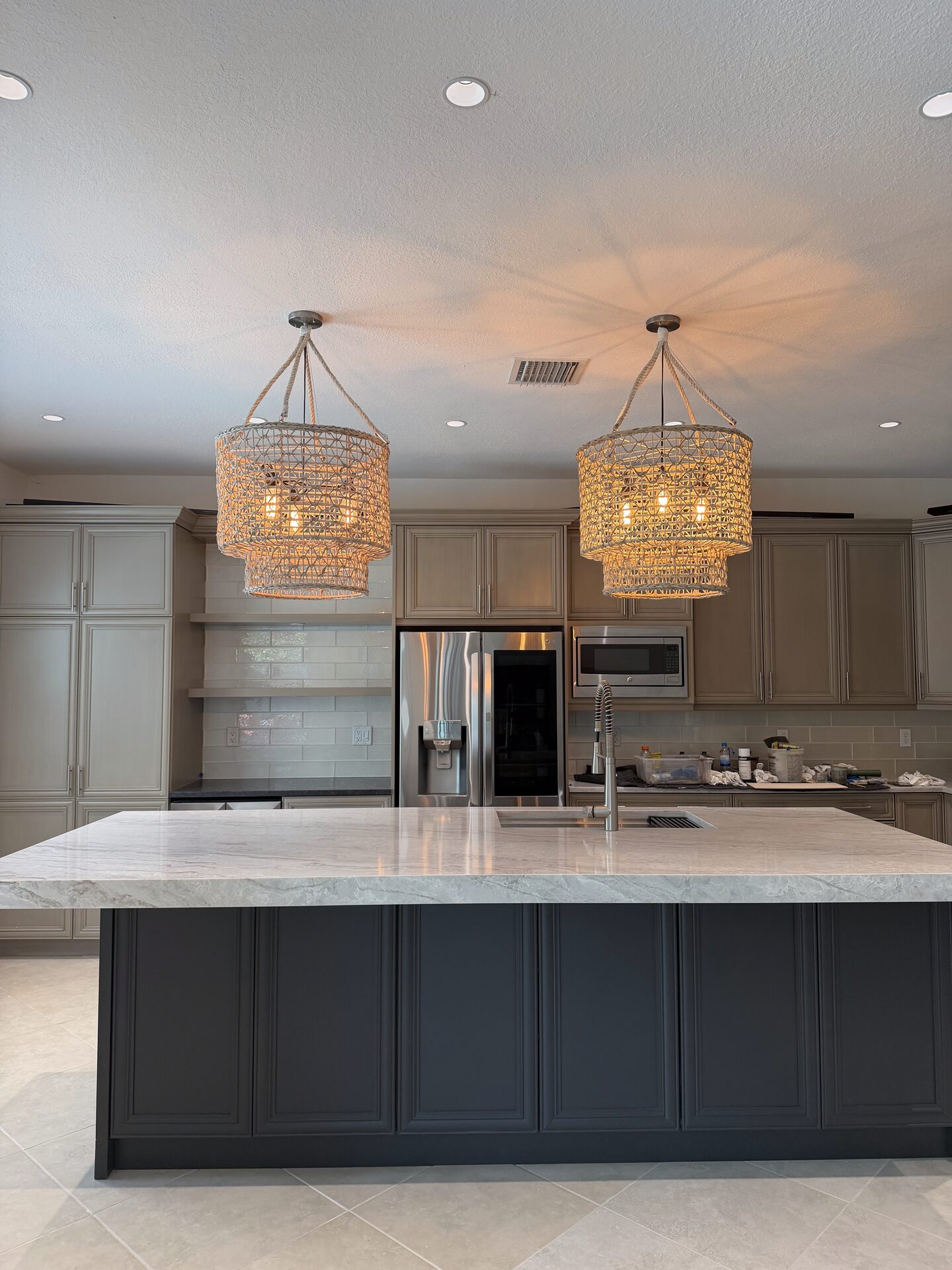 Post-renovation kitchen after final clean, Southwest Florida