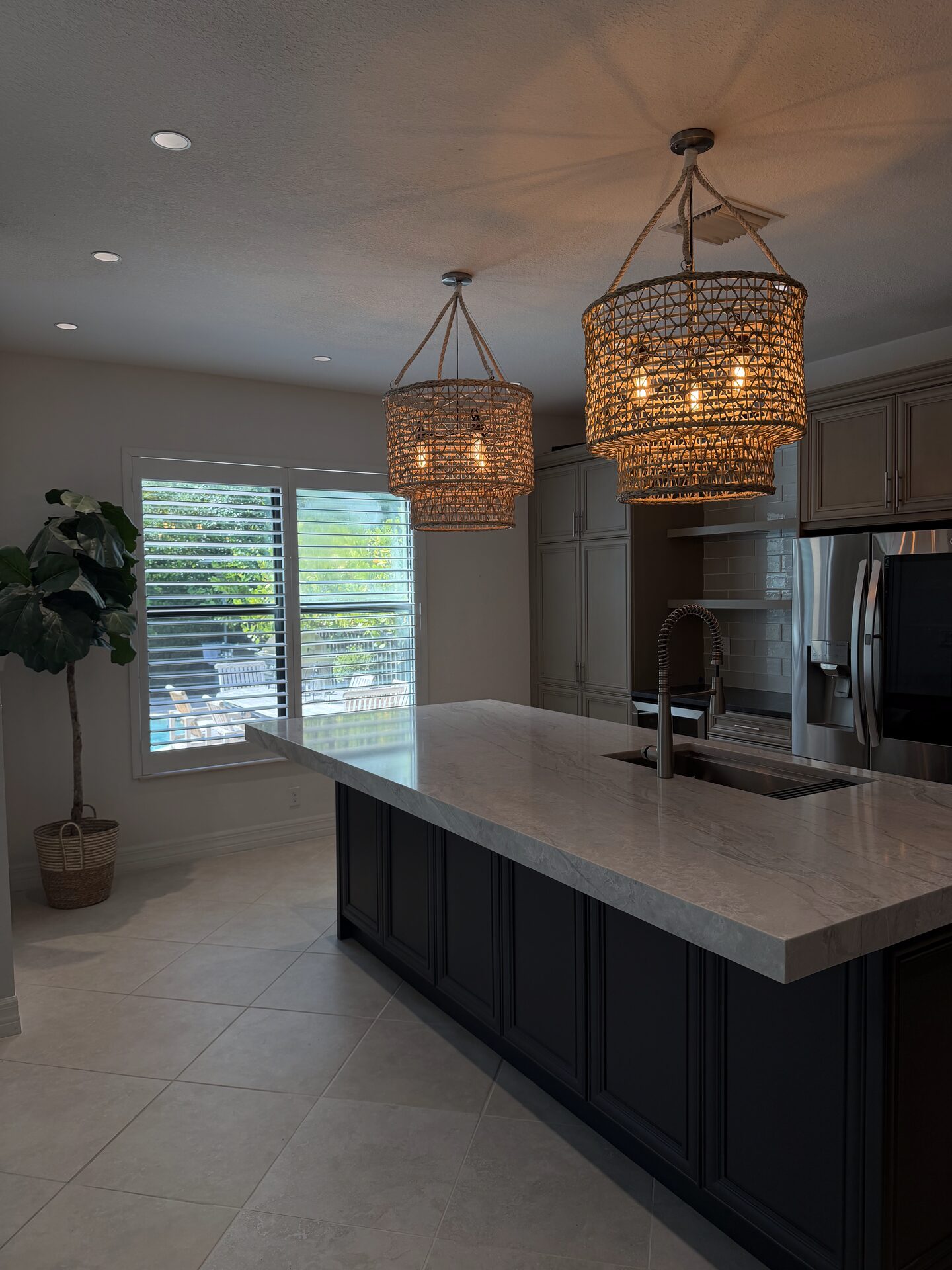 Move-in ready kitchen and living space after final clean
